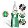 Multifunctional Wire Stripping Scissors Stainless Steel Nonslip Wire Stripping Pliers Cable Cutters Electrician Measuring Pliers 6
