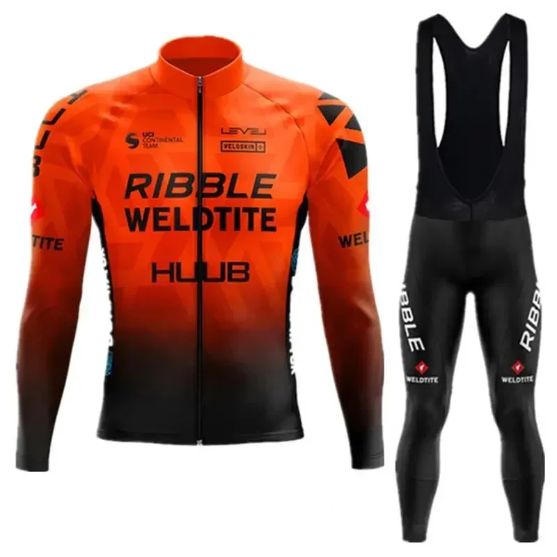 Team Cycling Jersey Set 2022 Man Autumn Mtb Race Cycling Clothing Long Sleeve Ropa Ciclismo Outdoor Riding Bike Uniform 4