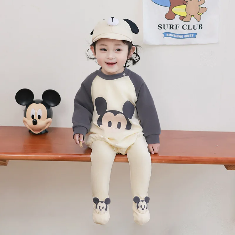 MINISO Mickey Baby Spring New Two Piece Onesie Triangle