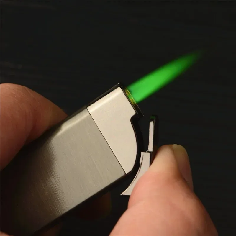 Green Flame Torch Lighter Mini Butane Lighter Cigarettes Smoking Accessories