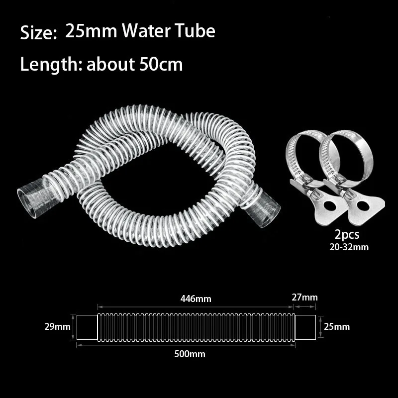 Transparent 20mm/25mm Aquarium Wasser Rohr Sauerstoff Pumpe Wasserpumpe Schlauch Luft Blase Stein Aquarium Aquarium Teich pumpe Rohr 50cm – Detail 14