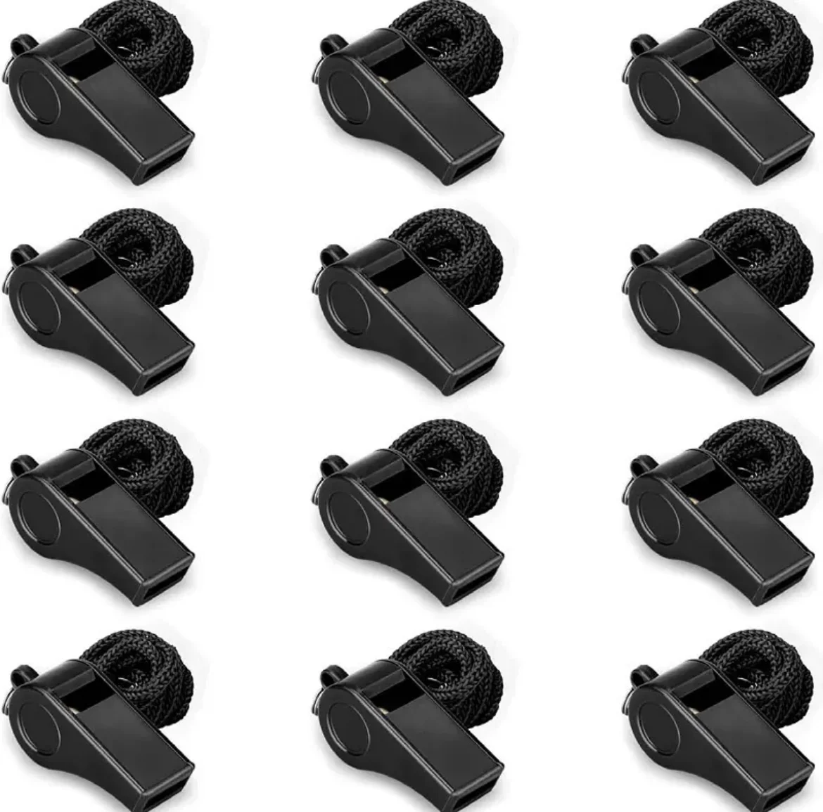 High Quality Black Whistle Referee Game Halter Whistle Outdoor Travel Hiking Whistle Suitable for Basketball Volleyball Games 2