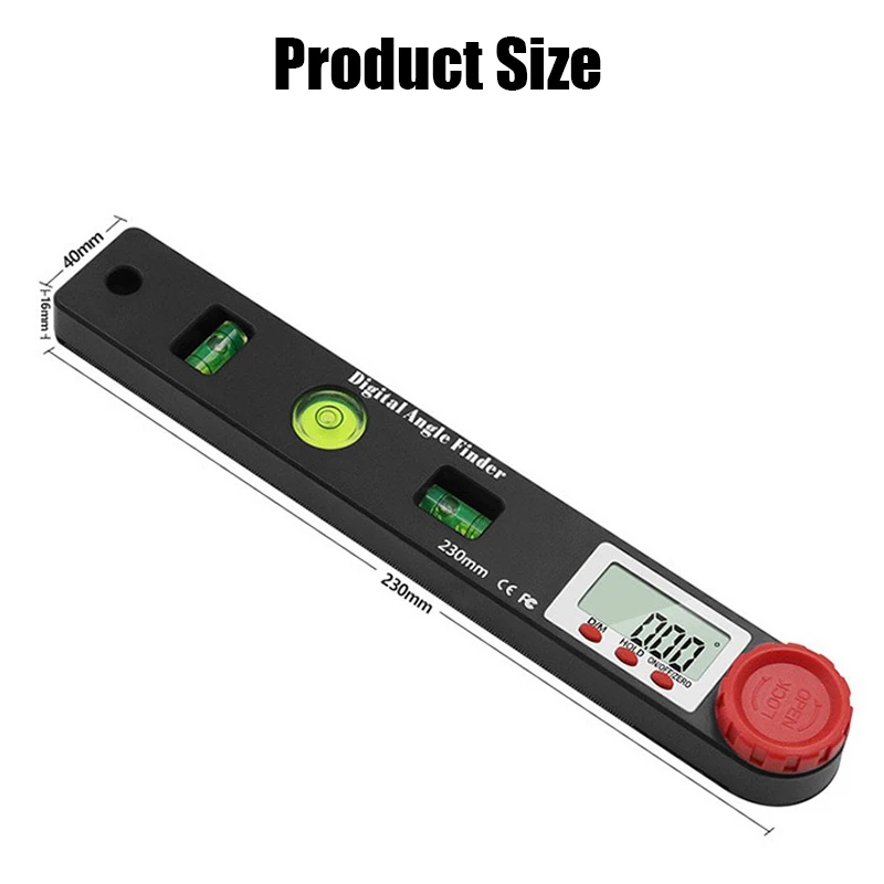 4in1 Digital Protractor Angle Ruler Level 360 Degree - Image 6
