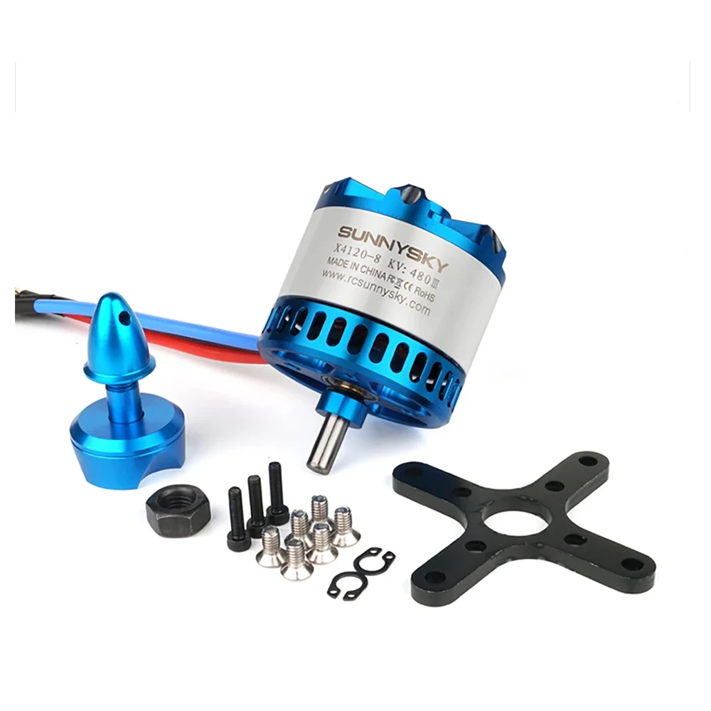 SUNNYSKY X4120-III X4125-III X4130-III 650K550KV 420KV 515KV 520KV Brushless Motor for RC Quadcopter Airplanes Fixed Wing Plane thumbnail 5