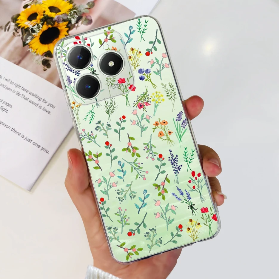 Luxury Painted Clear Silicone Phone Case - Soft Protective Cover