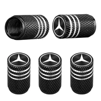 5pcs Car Valve Caps Tire Wheel Stem Air Valve Caps for Mercedes Benz AMG W203 W206 W220 W205 W211 W212 W201 W168 W108 W222 1
