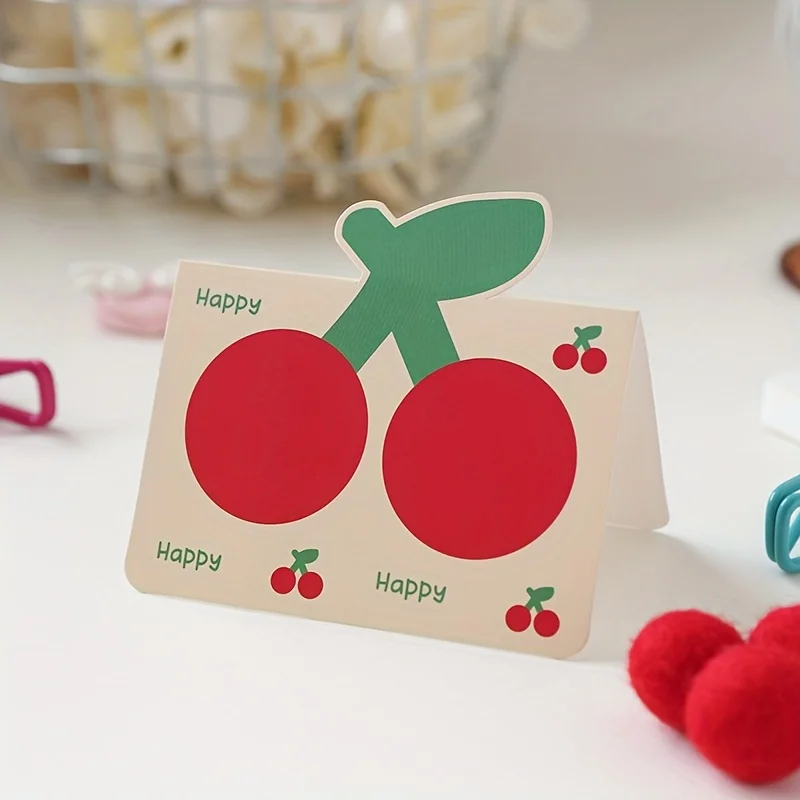 10Pcs Cartoon Greeting Card Multifunctional Greeting Card Party Holiday Gift Decoration Greeting Card Happy Birthday Card