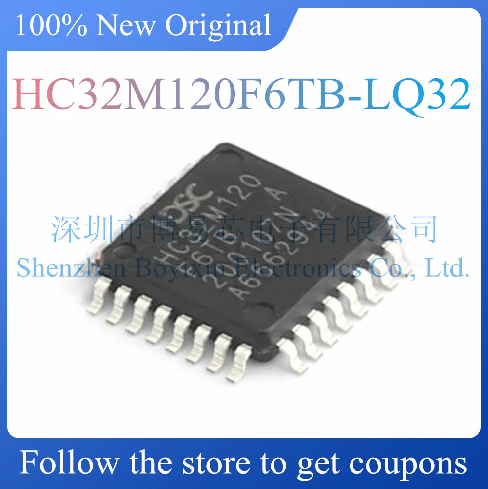 

NEW HC32M120F6TB-LQ32.Original genuine microcontroller chip. Package LQFP-32