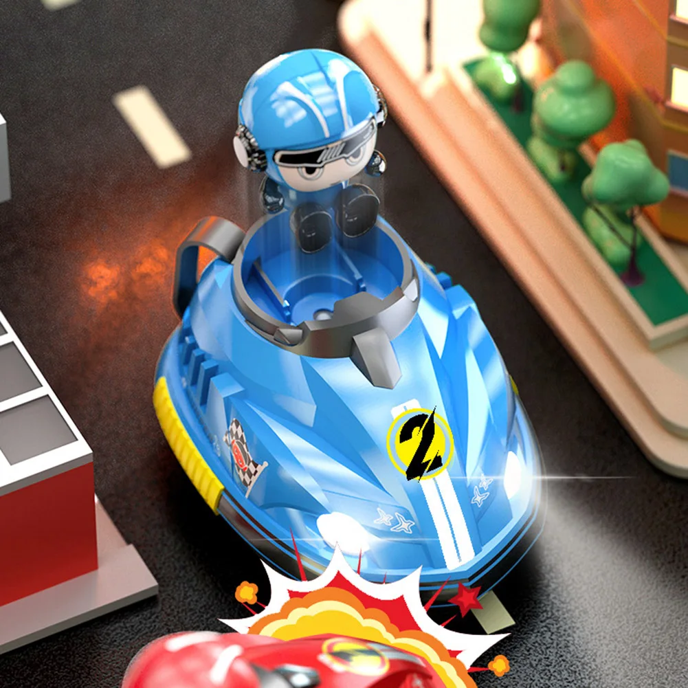 RC Ejecting Bumper Car Toy 2 Players RC Cartoon Car Toys Battle Race Vehicles Toddlers Toys Birthday Gifts for Boys Girls