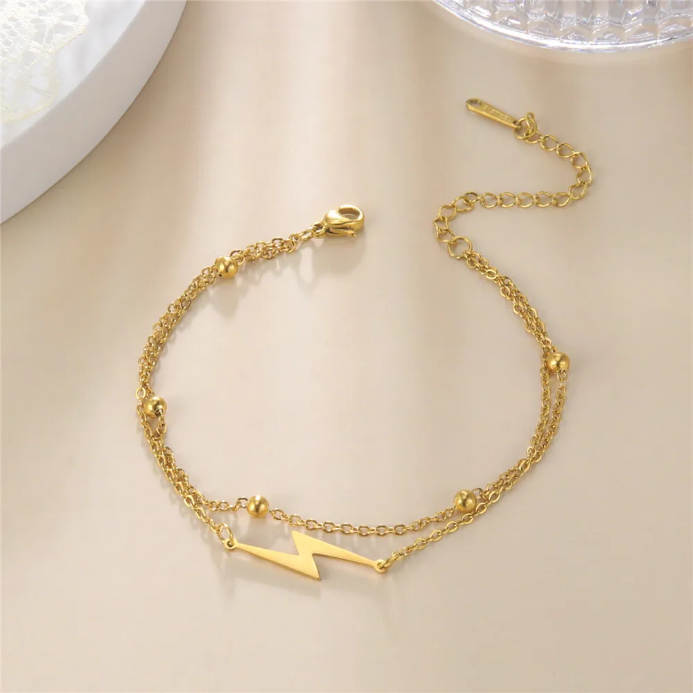 Stainless Steel Charm Bracelet For Men Women