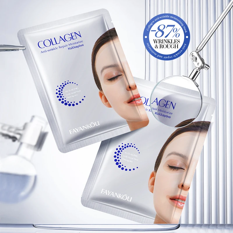 Collagen Anti-Wrinkle Face Mask Premium Hydrating & Firming Treatment For Youthful Glow Luxury Face Mask Beauty Skincare