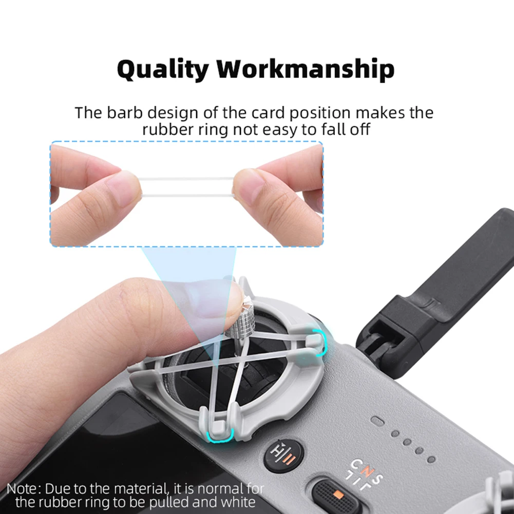 Drone Rocker Damper Control Speed Joystick Yaw Rubber Rope Joystick Fixed Bracket Mount for DJI Air 3 /Mini 4 Pro RC/RC 2 1 Pair drone joystick bracket