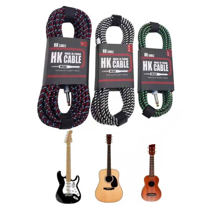 ElectricGuitarCableWireCordNoNoiseShieldedBassCablePure