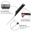 3Pcs Slick Back Hair Brush Set Bristle Hair Brush Brush Teasing Comb for Women Baby Kids Black Hair 3