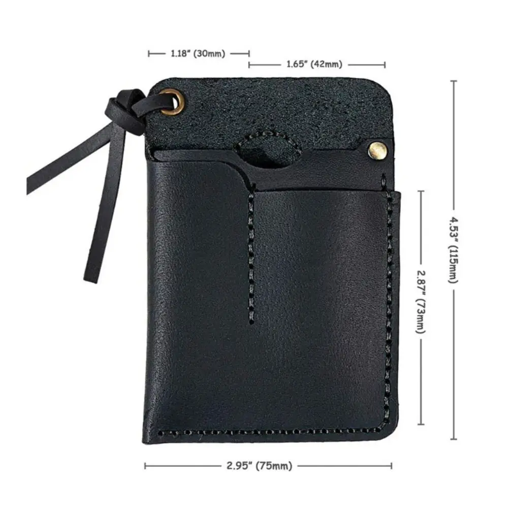  가죽 가죽 EDC 주최자 벨트 클립 블랙/브라운 야외 도구 주머니 수제 다기능 EDC 파우치 포켓