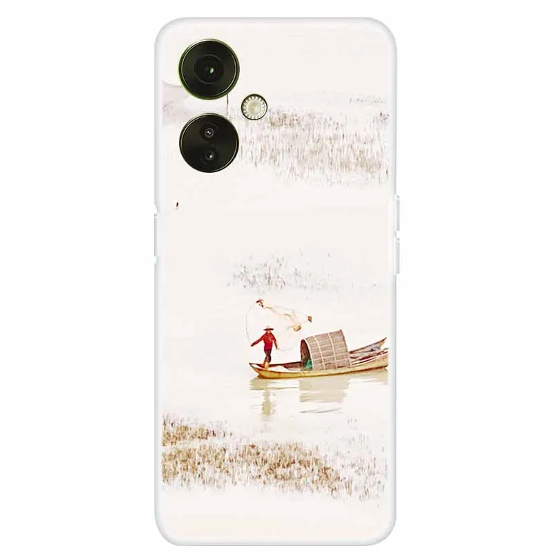 Clear TPU Soft Silicone Phone Case with Adorable Cats Design for OnePlus Nord CE 3 Lite 5G