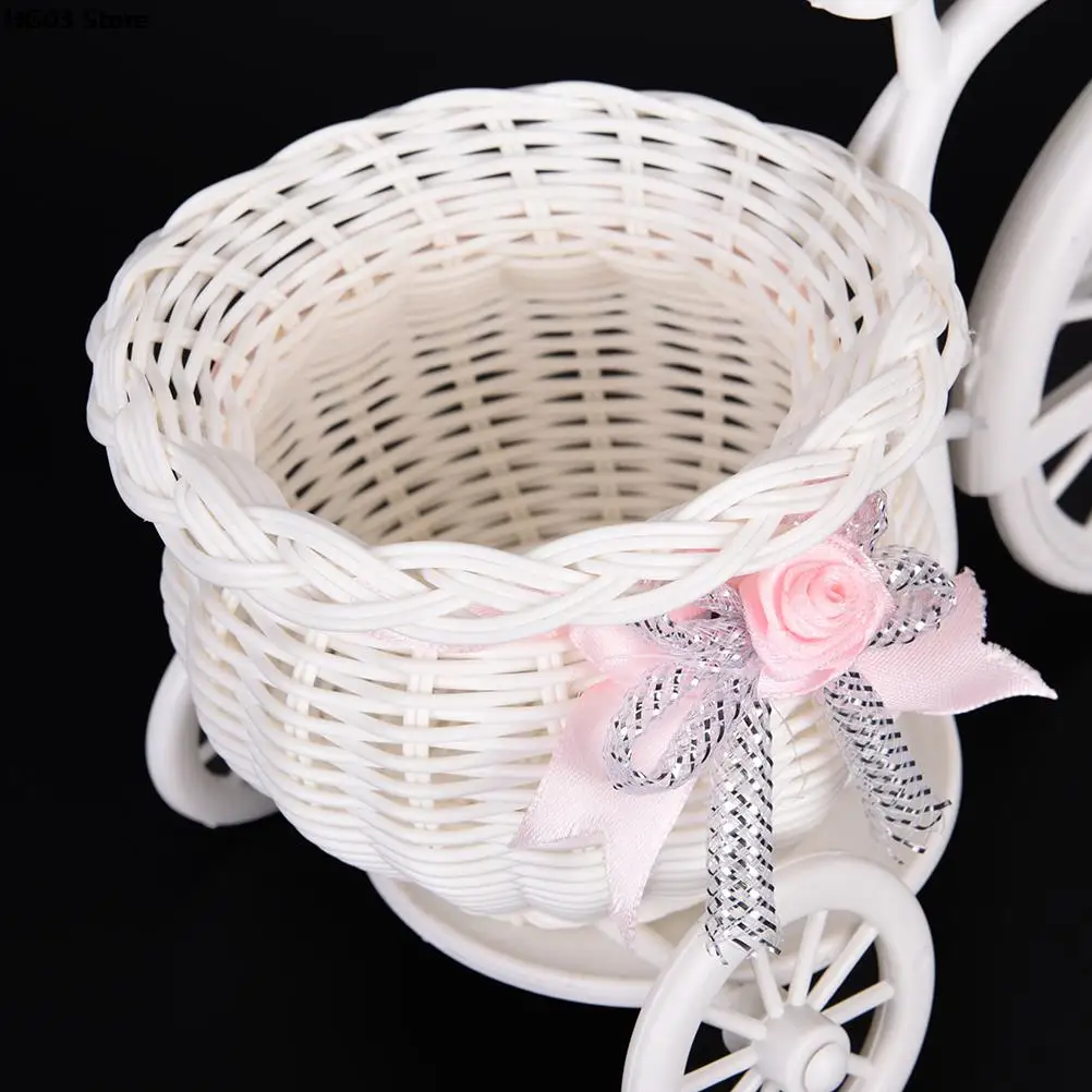 Haodeba Handmade Flower Vase bikecycle/Bike Flower Basket home Decoration Flower Vase pots Gift 26*16*12cm 5
