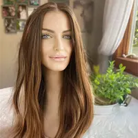 Handcrafted custom human hair wig showing natural texture and comfortable fit.