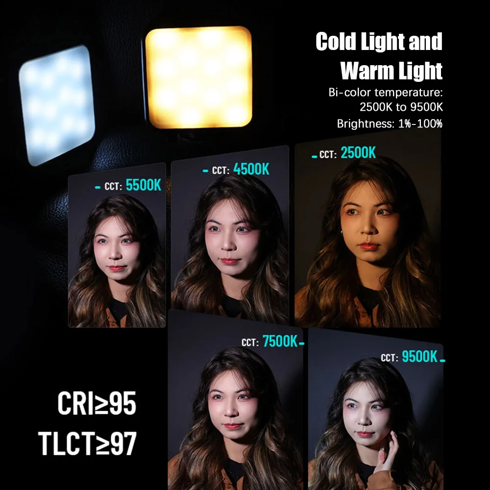 YONGNUO YN60RGB Video Light 2500K-9500K Pocket RGB Lamp Adjustable Small Portabl