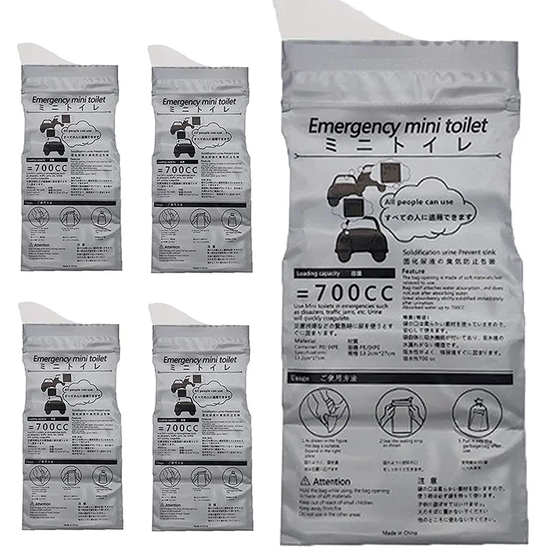 Outdoor Emergency Urinate Bags 700ml Easy Take Piss Bags Travel Mini Mobile Toilet for Baby Women Men Vomit Bag