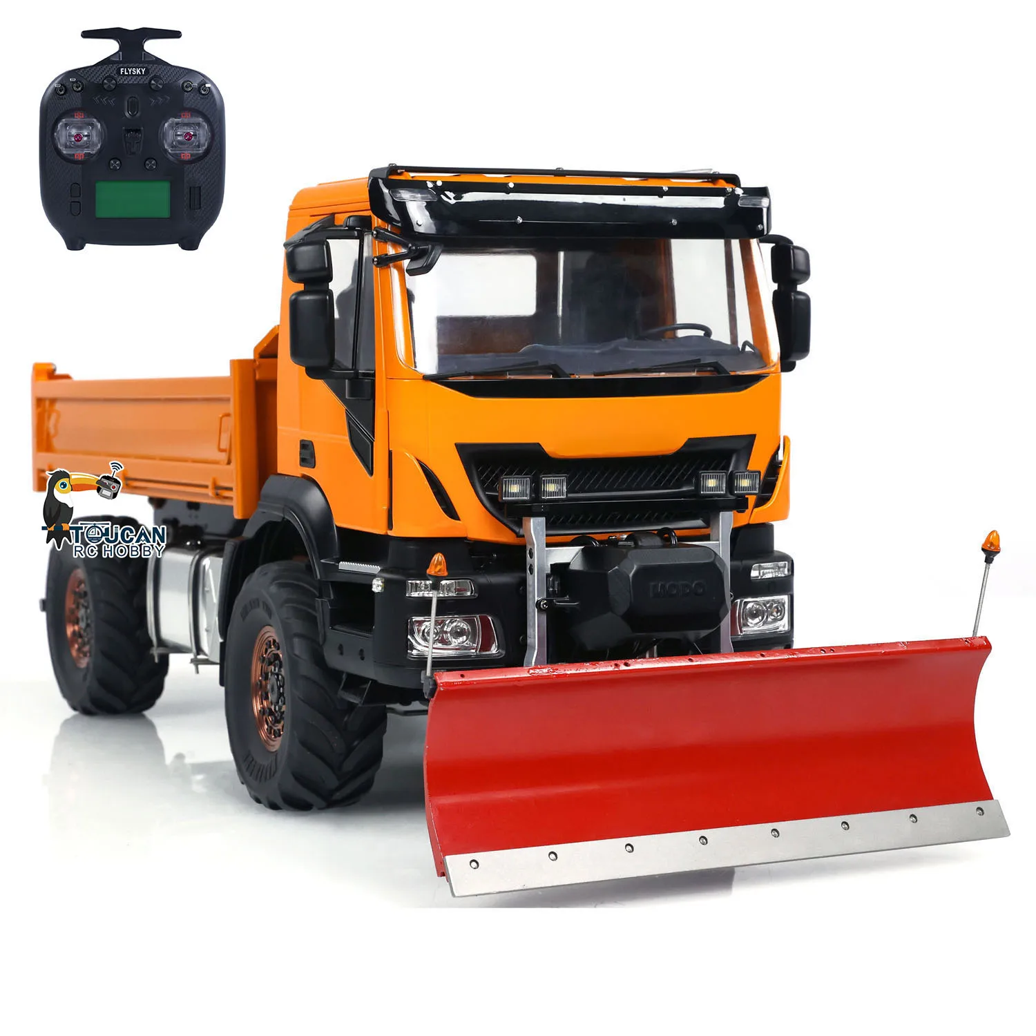 1/14 4x4 Metal RC Hydraulic Dumper Trucks Snow Shovel Remote Control Tipper Machine Cars Vehicle Toys for Boys Gifts TH23796 5