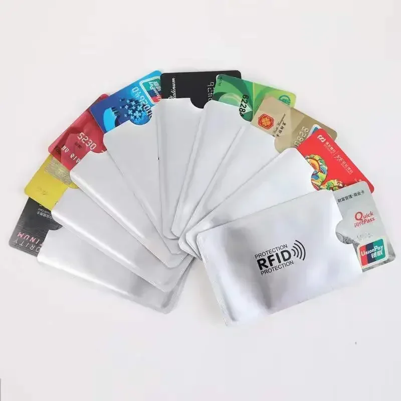Id Card Case 1-20Pcs Anti Degaussing Shield Card Anti Rfid Blocking Reader Lock Card Holder Id Bank Case