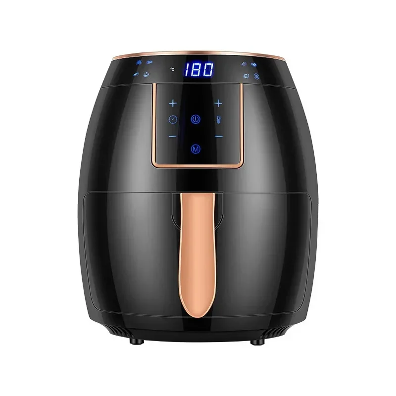 220V 110V 5.5L 1300W High Power Air Fryer Household Large Capacity Electric Fryer Digital Display Touch Screen Knob 4