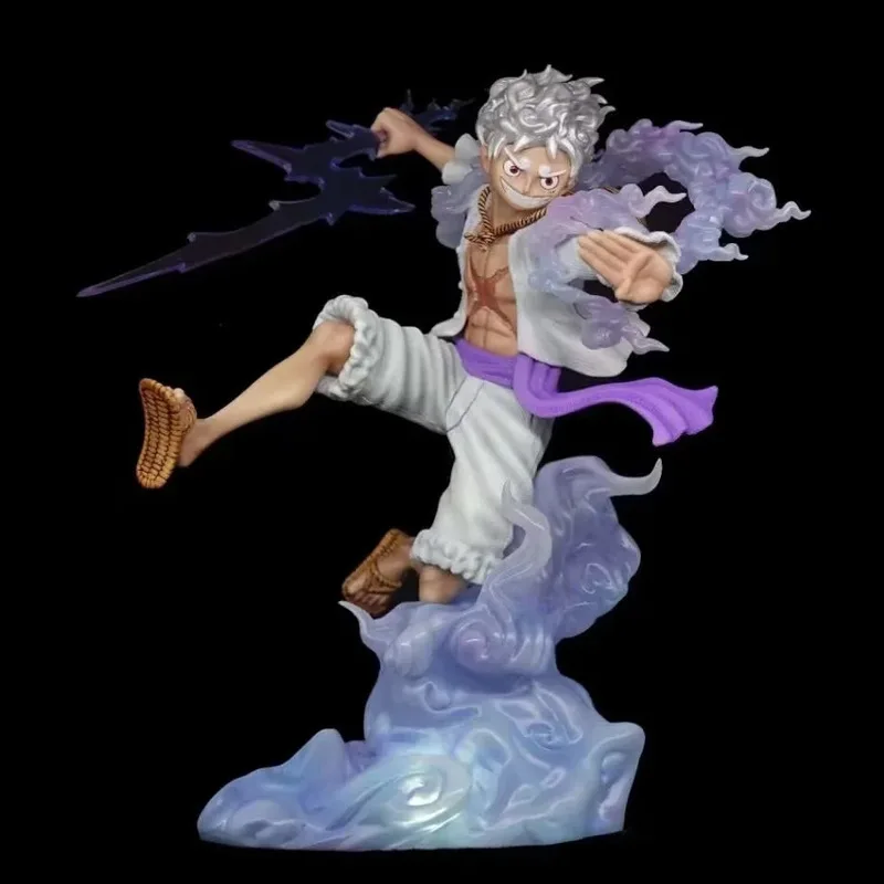 thumbnail image 1 of Figura de anime One Piece Luffy Gear 5 Sun God Nika 17 cm, figura de acción de PVC, estatua, modelo coleccionable, muñeca, juguetes para niños, regalo, 1 of 5