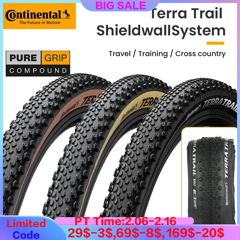Continental Terra Trail Road Bicycle Gravel Tire 700 X40C Road Bike Copertoncino Pieghevole Road Tire Tubeless Ready Tire No Box
