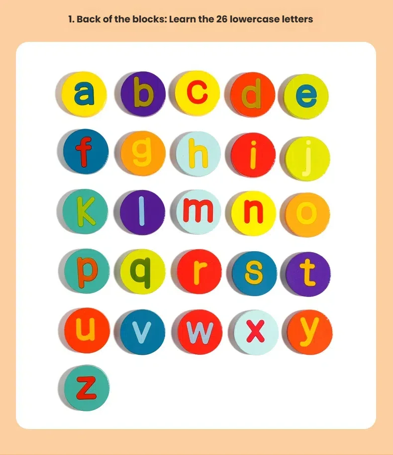 Montessori Schnecke Farbe Sortierung Spielzeug Alphabet Passende Frühe Bildung Spielzeug für Spielzeug für Spielzeug Vorschule Lernen Aktivitäten Spielzeug – Detail 5