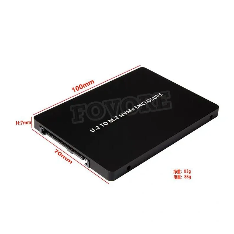 M.2 M2 NVME M Key PCIE SSD adapter converter Card 2.5'' 2.5 inch U.2 U2 SFF8639 SFF 8639 SFF-8639 Enclosure