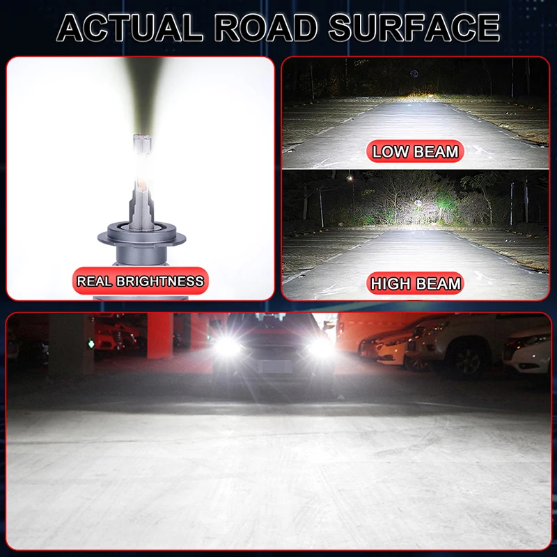 자동차 헤드라이트 전구, H11 LED, H7, K4C, K4S, H4, H1, H8, 7545 CSP, 9005, HB3, 9006, HB4, 9012, HIR2, H9, Canbus, 6500K, Bull
