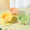 Macaron Color Cat Bowls - 4-Legged Elevated Pet Dishes, Cat Food Plates, Pet Feeding Supplies