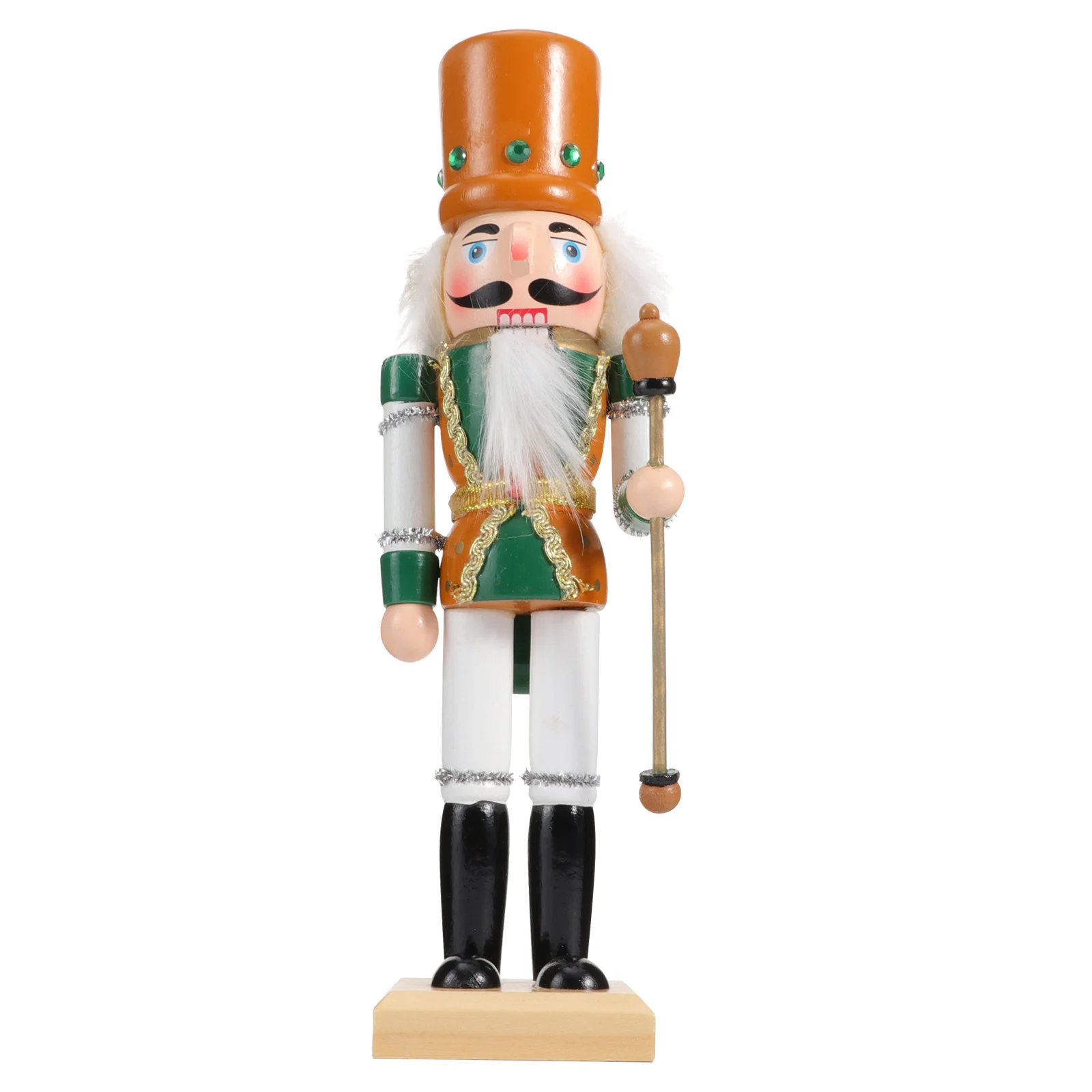 

Wooden Walnut Soldier Nutcracker Puppet Soldier Toys Home Decor Ornament