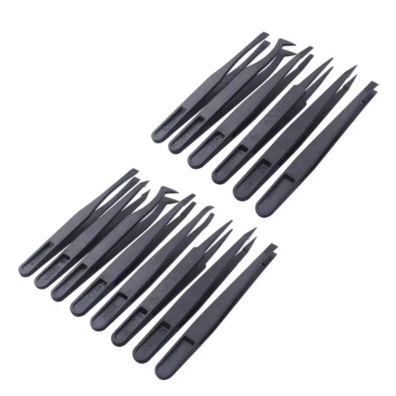 

1 Set Plastic Anti-static Tweezers DIY Repair Tool Corrosion Resistance DropShipping