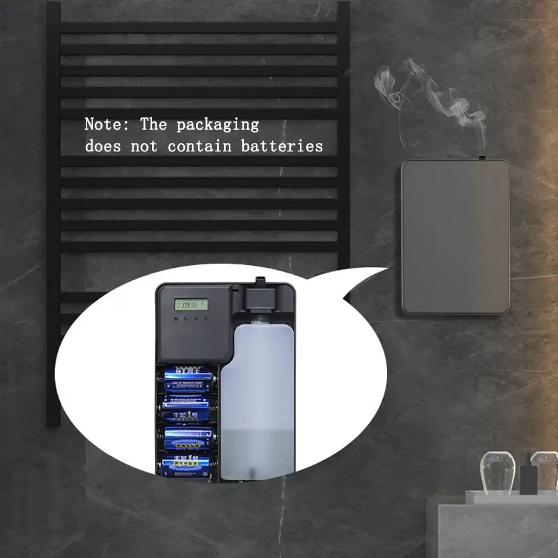 Diffusore di Oli Essenziali Intelligente con Controllo Bluetooth tramite App, Diffusore di Aromi a Batteria da Parete, Copertura 500ml, Macchina per Profumazione per Hotel e Casa - immagine 3