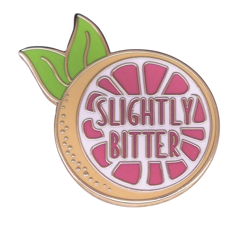 

A2428 Cartoon Slightly Bitter Lemon Enamel Pin Lapel Pin for Backpack Brooches for Clothing Briefcase Badges Jewelry Accessories