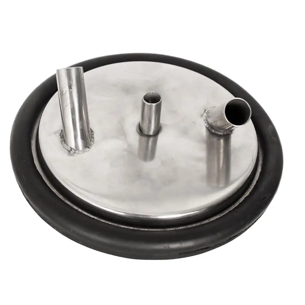 Stainless Steel Bucket Pail Dog Farm Water Milk Feeding 3 Open Lid Stainless Steel Bucket Pail Dog Farm Water Milk Feeding 3 Open Lid