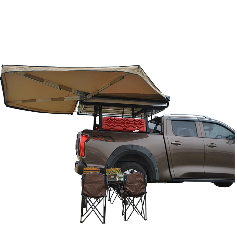 

retractable car side awning roof top tent 270 degree awning for sale