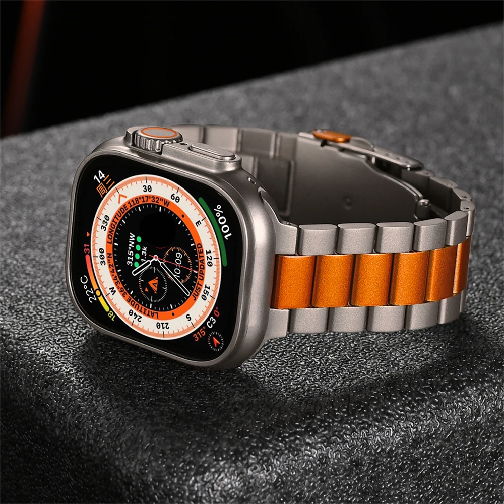 Titanium Color Stainless Steel Strap
