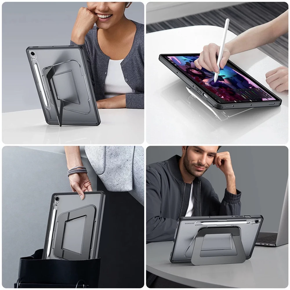 Ultra Thin Adjustable Stand Tablet Case with Pencil Holder