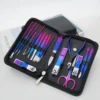 Ouriner 9/18pcs Set Professional Stainless Steel Manicure & Pedicure Kit Precision Nail Care with Nail Clipper Scissor 2
