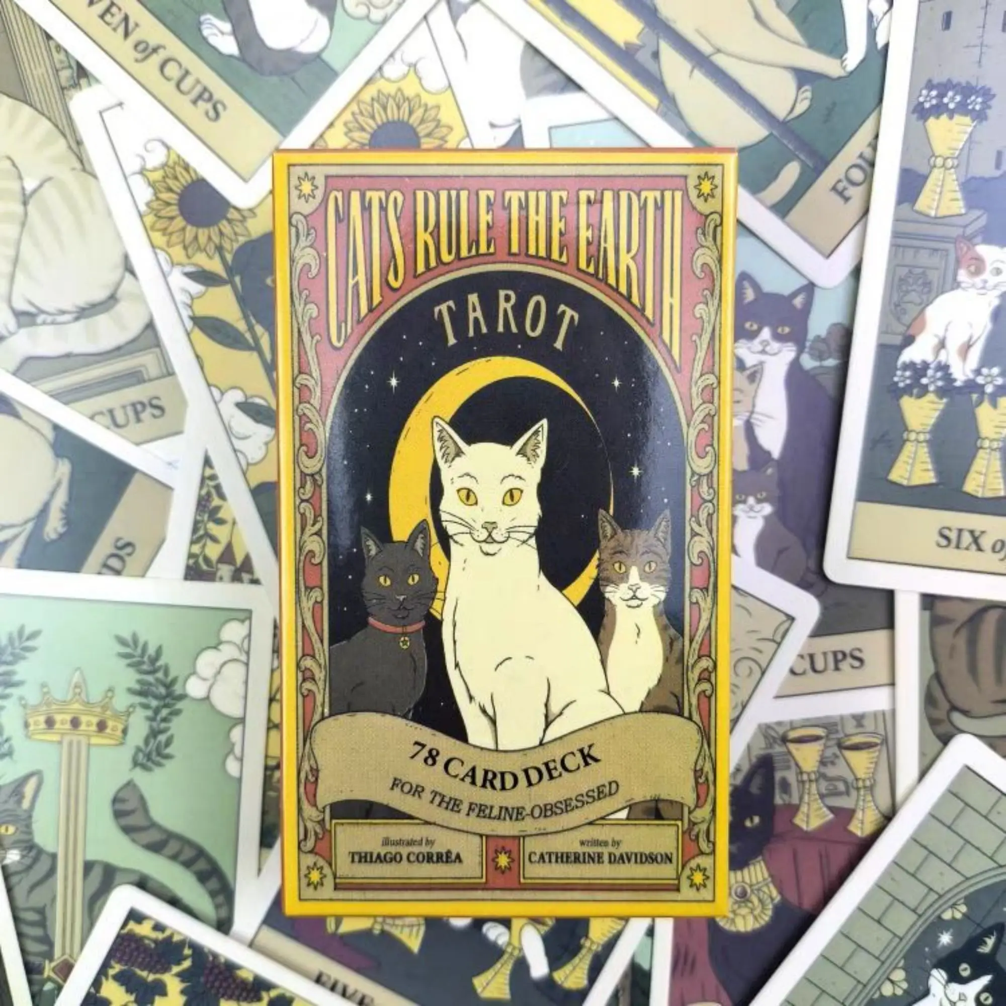 Cats Rule The Earth Tarot Cards Board Game for Divination