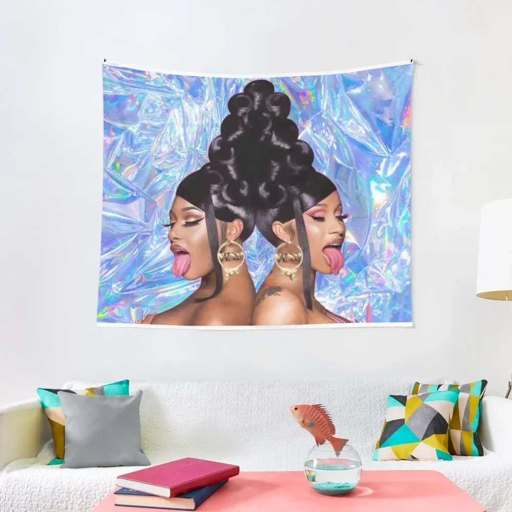 

WAP Album Cover Tapestry Bedroom Decorations Wall Hanging Decor Room Decoration Aesthetic Room Decoration Korean Style Tapestry