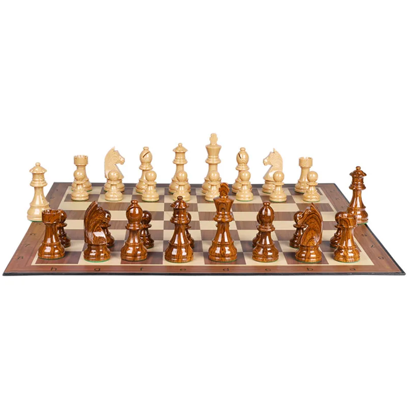 Luxury Standard Heavy Chess Set Foldable Nonmagnetic Chess Pieces For Children Family Travel Board Table Game Gifts