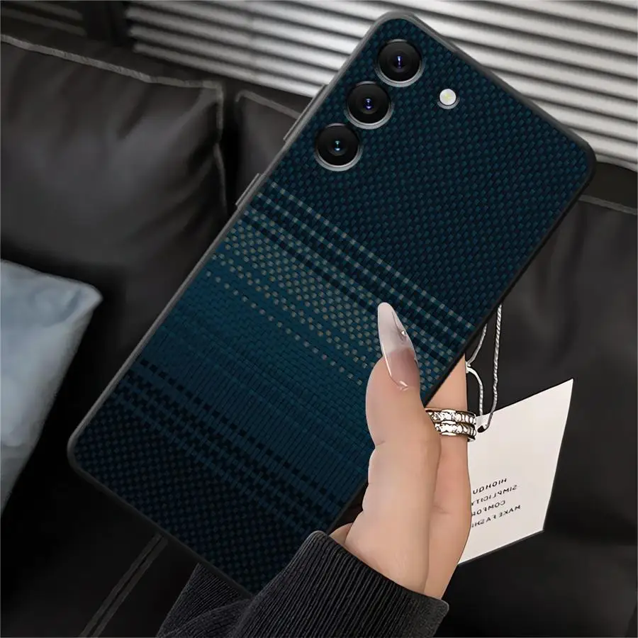 Sleek Carbon Fiber Pattern Protective Phone Case