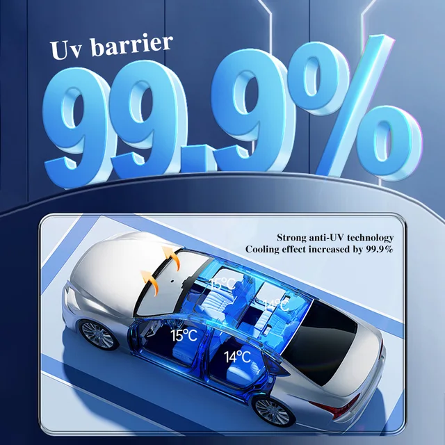 2023 Továbbfejlesztett Autó Szélvédő Napsütemények Esernyő Összecsukható Napsókád Első Ablak Borítója Uv Sugárblokkhoz És Napsütéses Hővédelemhez - Image 3