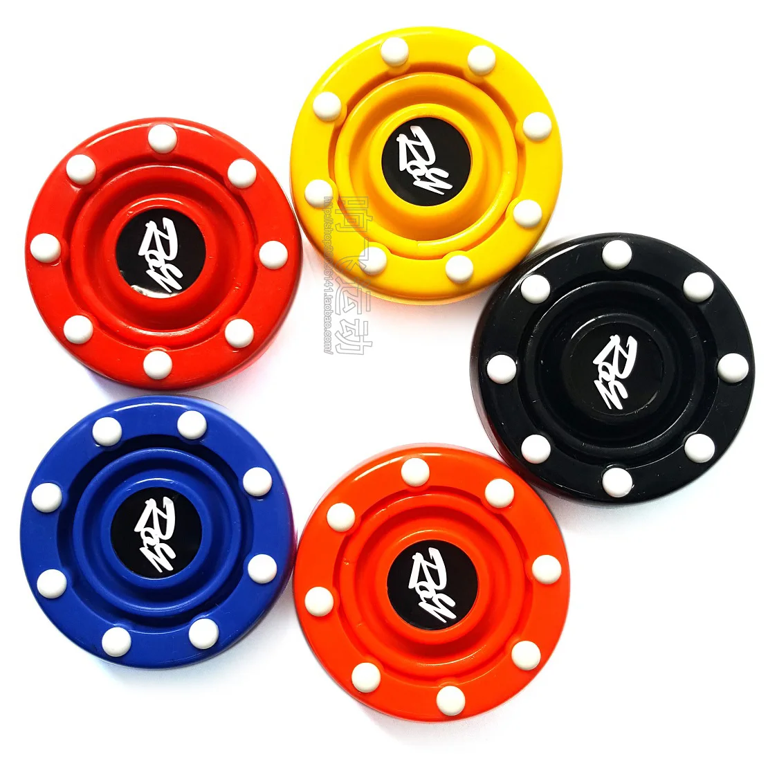 6Colors Hockey Pucks Ball Ice Flat Ball Indoor Roller Skating Ball Professional Competition Good Quality Ice Roller Skating Ball 2