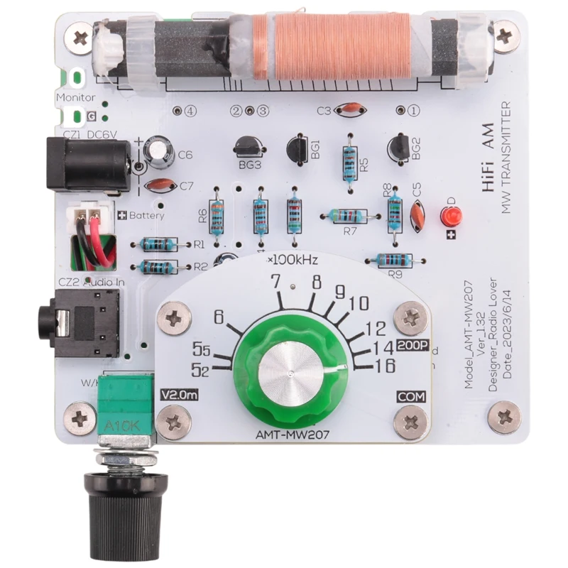 

Φ 525-1605 кГц МВт Средний Φ AM радиопередатчик DIY печатная плата 6V