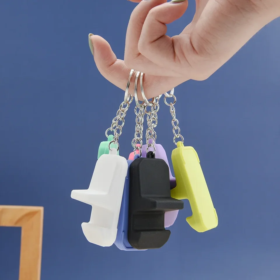 Sincengel Portachiavi portatile con 20 ganci a molla singoli e targhette per chiavi multiple, portachiavi leggero per ufficio, bidello, hotel, appartamenti, noleggio auto